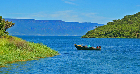 Jezero Tanganyika, Zambie.