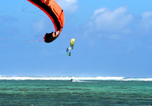 Mauricius, kitesurfing