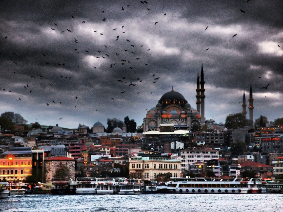 Istanbul z vchodn strany Golden horn