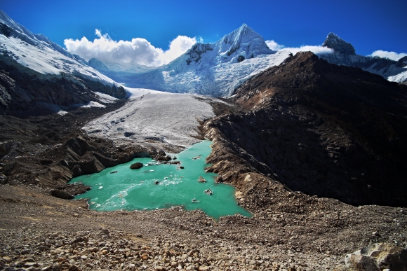 Artesonraju base camp