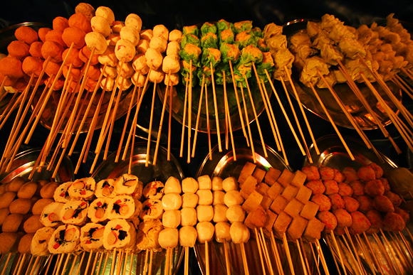 Poulin stnek v Bintang Bukit, Jalan Alor, Kuala Lumpur, Malajsie