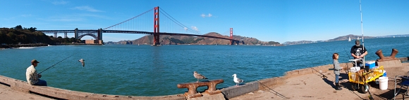 Rybi u Golden Gate Bridge