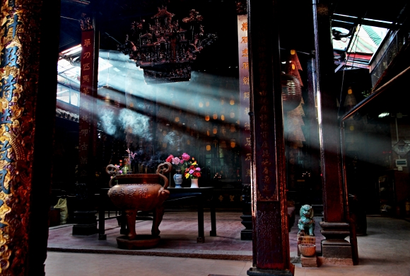 Pagoda Ong v Can Tho natst postrd davy turist.